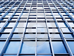 Modern Building detail steel glass facade