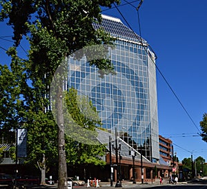 Modern Building in Downtown Portland, Oregon