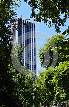 Modern Building in Downtown Portland, Oregon