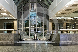 Modern building entrance