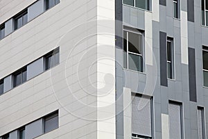 Modern building. External facade of a modern building. Barcelona (Spain).