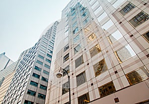 Modern building, glass and concrete, modern architectu photo