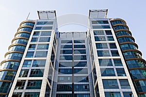 Modern building with glass facade