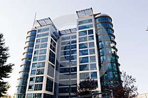 Modern building with glass facade