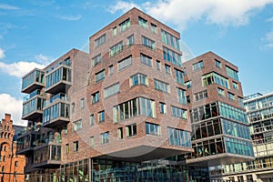 Modern building in the Hafencity