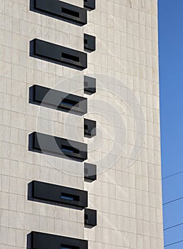 Modern Building Lines and Shapes, Abstract Background, Braga.