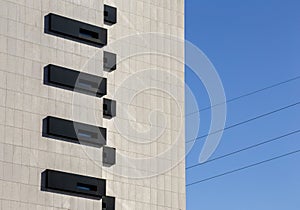 Modern Building Lines and Shapes, Abstract Background, Braga.