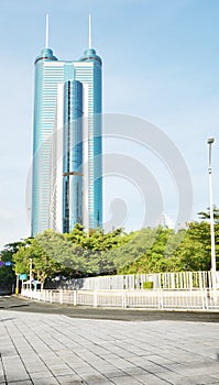 Modern building Luohu Financial Center