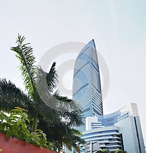 Modern building in Luohu Financial Center