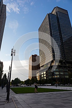 Modern building in Marunouchi district in Tokyo