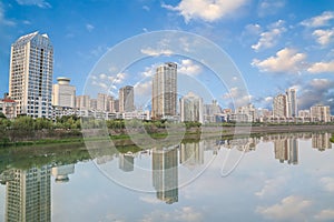 Modern building at mianyang,china