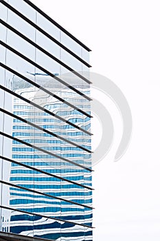 Modern building mirror facade