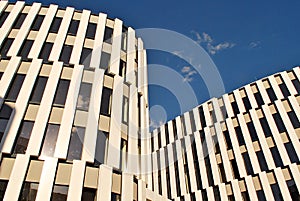 Modern building. Modern office building with facade of glass