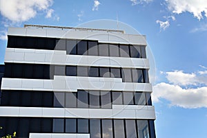 Modern building. Modern office building with facade of glass