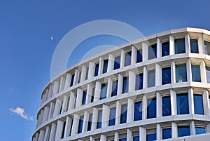 Modern building. Modern office building with facade of glass