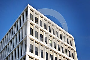 Modern building. Modern office building with facade of glass