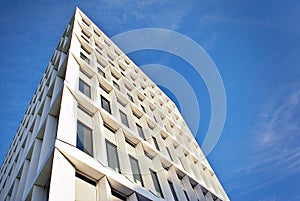 Modern building. Modern office building with facade of glass