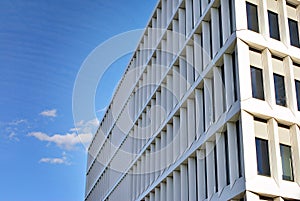 Modern building. Modern office building with facade of glass