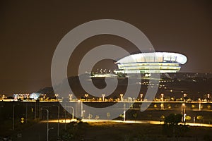 Modern Building at Night