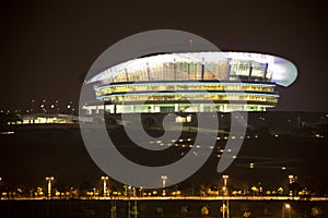 Modern Building at Night