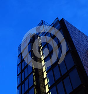 Modern Building at Night