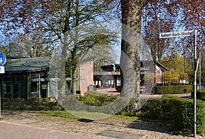 Modern Building in the Old Town of Walsrode in Spring, Lower Saxony