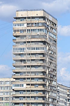 Modern building on the outskirts of St. Petersburg