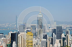 Modern building panorama hongkong