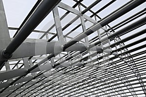 Modern building steel framework