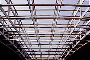 Modern building steel framework