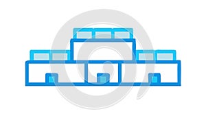 Modern Building Structure, Contemporary Architecture Design, vector design Generative AI