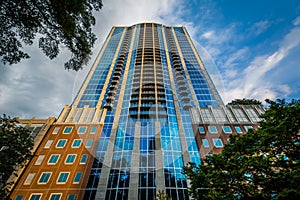 Modern building in Uptown Charlotte, North Carolina.