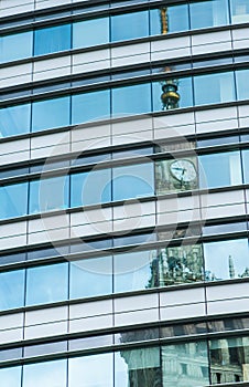 Modern building in Warshaw. Poland