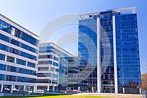 Modern buildings architecture of Olivia Business Centre