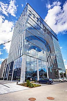 Modern buildings architecture of Olivia Business Centre in Gdansk