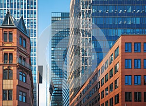 Modern Buildings at Bankenviertel business district - Frankfurt, Germany