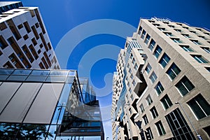 Modern buildings and blue sky downtown Oslo 2
