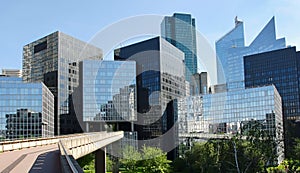 Modern buildings in the business district of La Defense