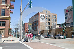 Modern Buildings in The City Of Milwaukee, a Business District