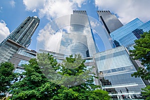 Modern buildings at Columbus Circle, Manhattan, New York City