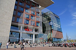 Modern buildings of Conservatory and Library, Amsterdam