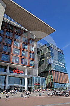Modern buildings of Conservatory and Library, Amsterdam