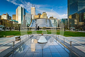 Modern buildings at David Pecaut Square, in downtown Toronto, On