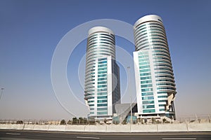 Modern Buildings in the Desert, Dubai, UAE