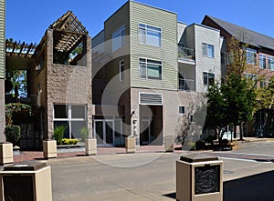 Modern Buildings in Downtown Eugene, Oregon