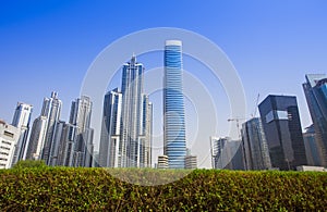 Modern buildings in Dubai city