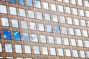 Modern buildings. Effect geometric background.