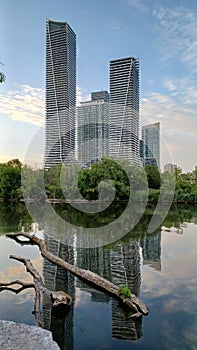 Modern buildings in Etobicoke near Toronto