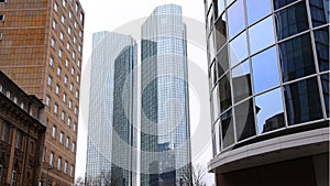 Modern buildings in Frankfurt city