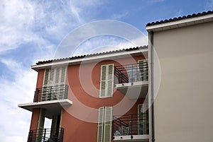 Modern buildings in Frejus